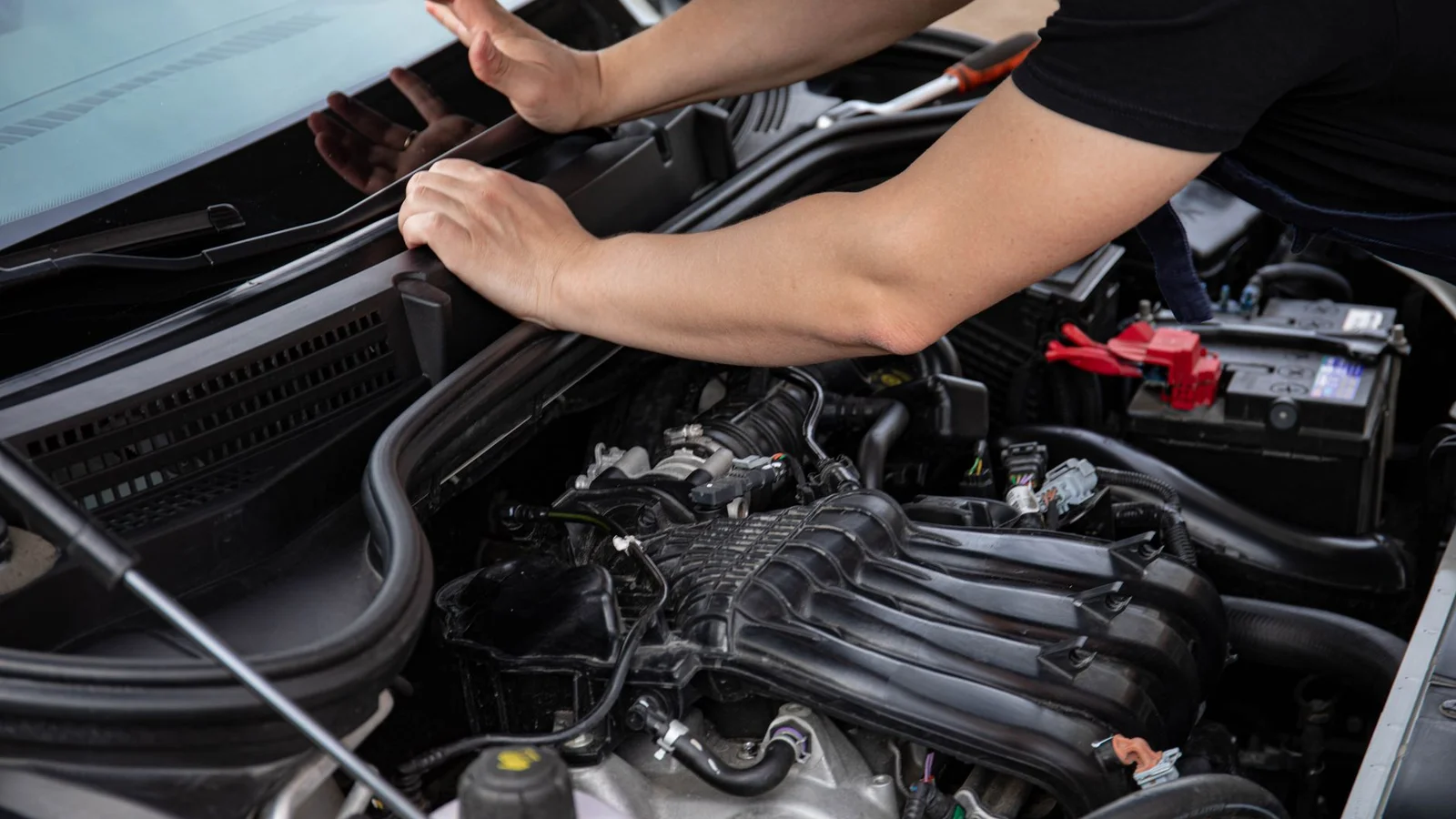 Audi TT 8J/8S mit ausgebautem S tronic Getriebe auf der Werkbank
